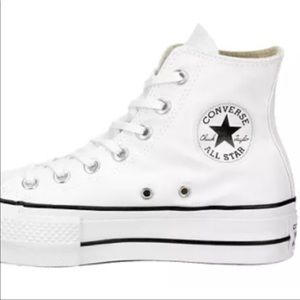 Converse Chuck Taylor platform sneakers.